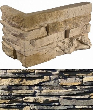 Искусственный камень White Hills 130-85 Уорд Хилл угол 10x29,5x10 (9x24x10)