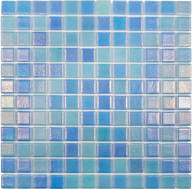 Мозаика Vidrepur Shell Mix Blue 551/552 (2.5х2.5) 31,7х31,7