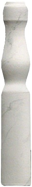 Декоративная вставка Casalgrande Padana 2621217 Marmoker Lucido Statuario Grigio Spigolo Zoccolo 2.5x12.5