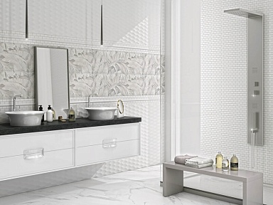 Плитка Kerama Marazzi 13058R Турнон белый структура обрезной 30*89.5
