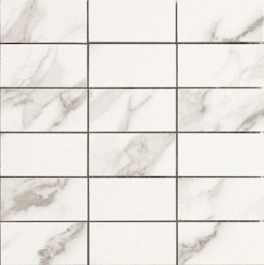 Мозаика Casalgrande Padana 2705417 Marmoker Mosaico Statuario Grigio Lucido 5x10 30x30