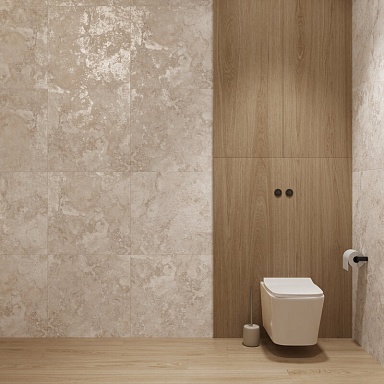 Керамогранит Arcadia Ceramica CR6012-A Seastone Beige Carving 60x60