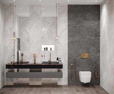 Керамогранит Laparet Titan White Cтруктурный 60х120
