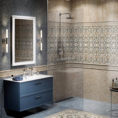 Плитка Kerama Marazzi 13115R Эвора бежевый светлый глянцевый обрезной 30х89,5