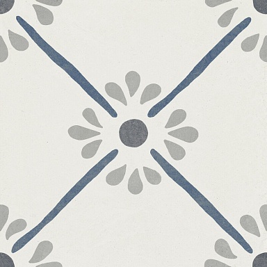 Керамогранит Harmony 37787 Provenza Blue Flower/22,3 22,3x22,3