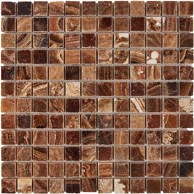 Мозаика Pixmosaic PIX206 Caramel onyx из оникса полированная 23x23 305х305х8