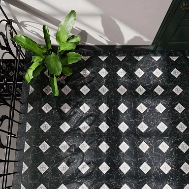 Керамогранит Kerama Marazzi 1268HS Сансеверо черный 9.8*9.8