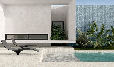 Мозаика Vidrepur Oasis Grey 7104 (на сетке) 25x25 31,7x31,7