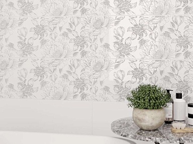 Плитка Gracia Ceramica 010100001310 Blum white 01 250х600