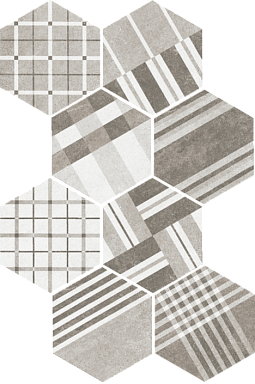 Декор Equipe 22101 Hexatile Cement Geo Grey 17,5x20