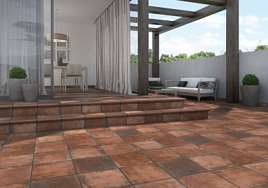 Ступень Gres de Aragon Antic Marron Esquina Redondeado 33х33