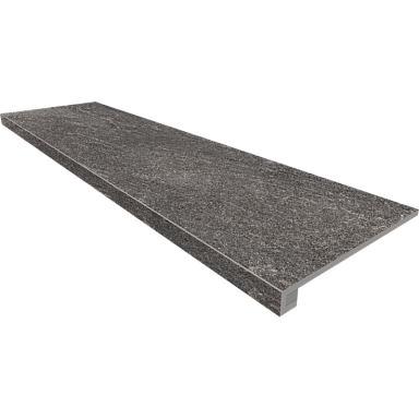 Ступень Estima TN02 Anthracite Неполированная без насечек 33x120 + Подступенок (14,5x120))