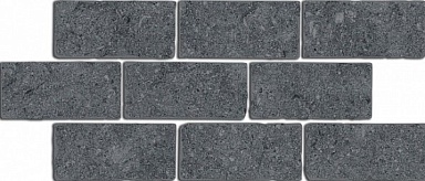 Бордюр Kerama Marazzi BR021 Роверелла серый темный мозаичный 34.5x14.7