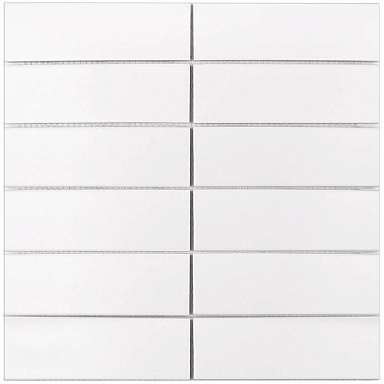 Мозаика StarMosaic V-VW56000 White Matt 4.7x14.7 30х30x6