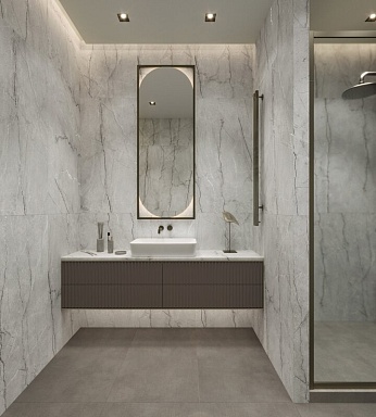 Керамогранит Arcadia Ceramica CR4013-A Condor Light Grey Carving 60x120