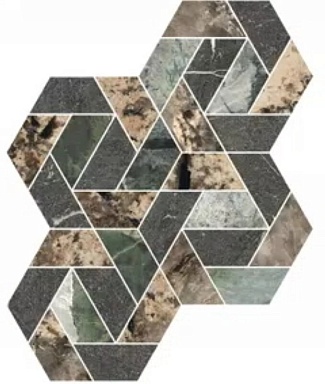 Декор Rex Ceramiche 775659 Heritage Luxe Maze Mix Glossy 39x49