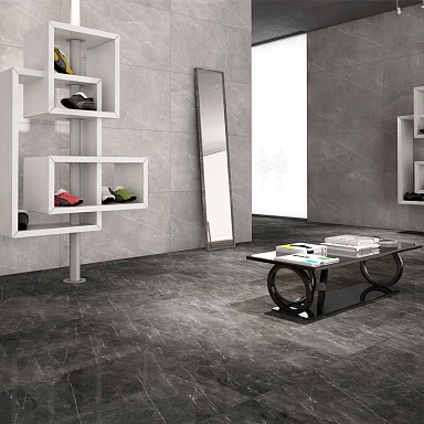 Керамогранит Goldis Tile A0R4 QA0A Murano Black Semi Polished Rectified 59.7x119.8