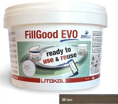 Смеси и затирки LITOKOL Fillgood Evo FILLGOOD EVO F.230 CACAO 2 кг