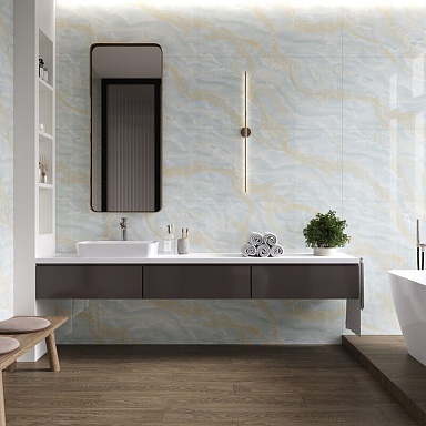 Керамогранит Ceradim Onyx Miraculous Голубой Полированный 60х60