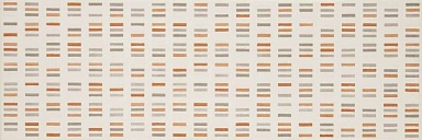 Декор Marazzi Italy MLEP Colourline Ivory/Taupe/Orange Decoro 22x66.2