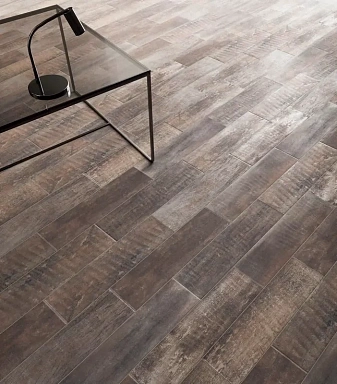 Декоративная вставка Kerama Marazzi STG/C481/SG1550 Браш Вуд коричневый тёмный 9.9х9.9